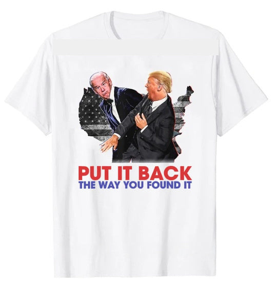 Trump's Revenge Journey T-shirt Men's And Women's Short Sleeve With American Return