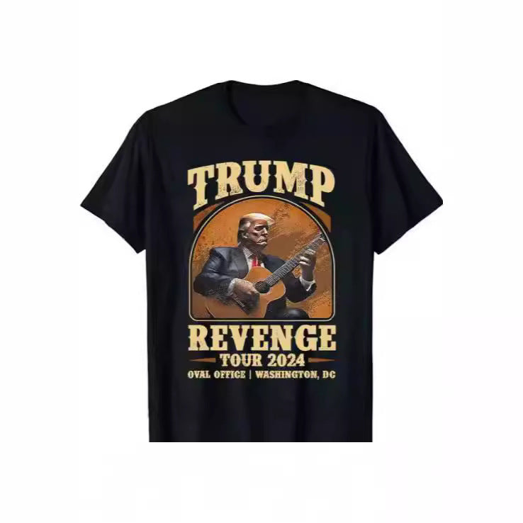 Trump's Revenge Journey T-shirt Men's And Women's Short Sleeve With American Return