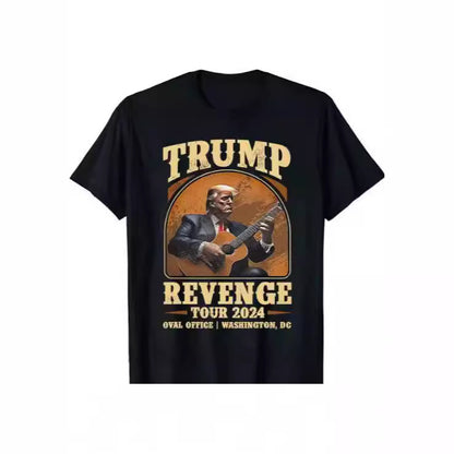 Trump's Revenge Journey T-shirt Men's And Women's Short Sleeve With American Return