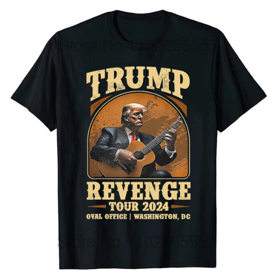 Trump's Revenge Journey T-shirt Men's And Women's Short Sleeve With American Return