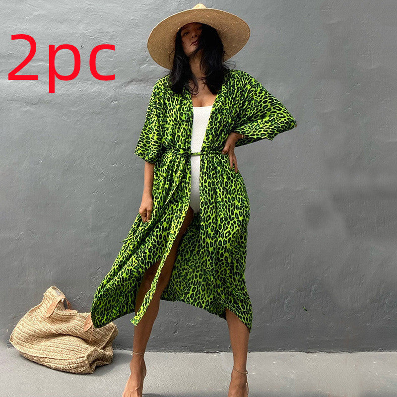 Polyester Ladies Sun Protection Resort Beach Dress Cover Up