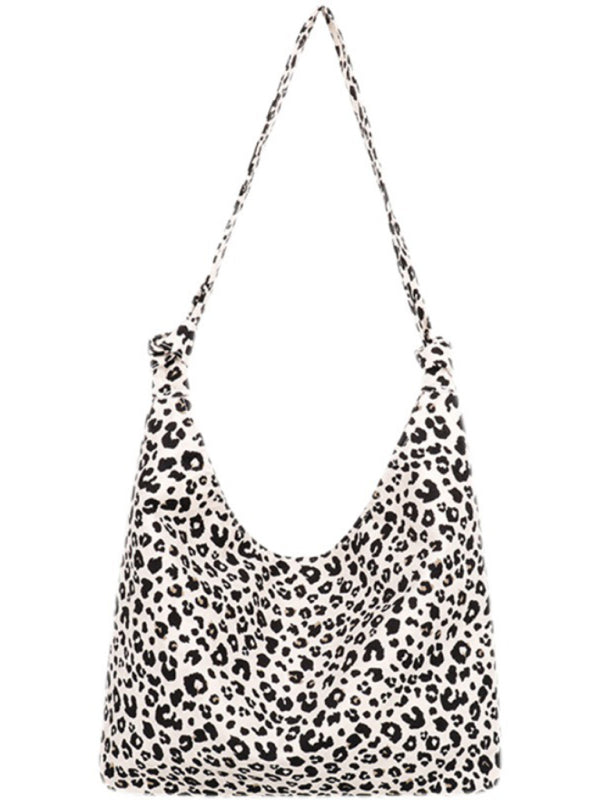 New leopard print shoulder bag canvas shopping bag